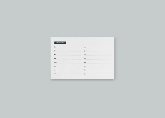 Appointment Planner Sticky Pad